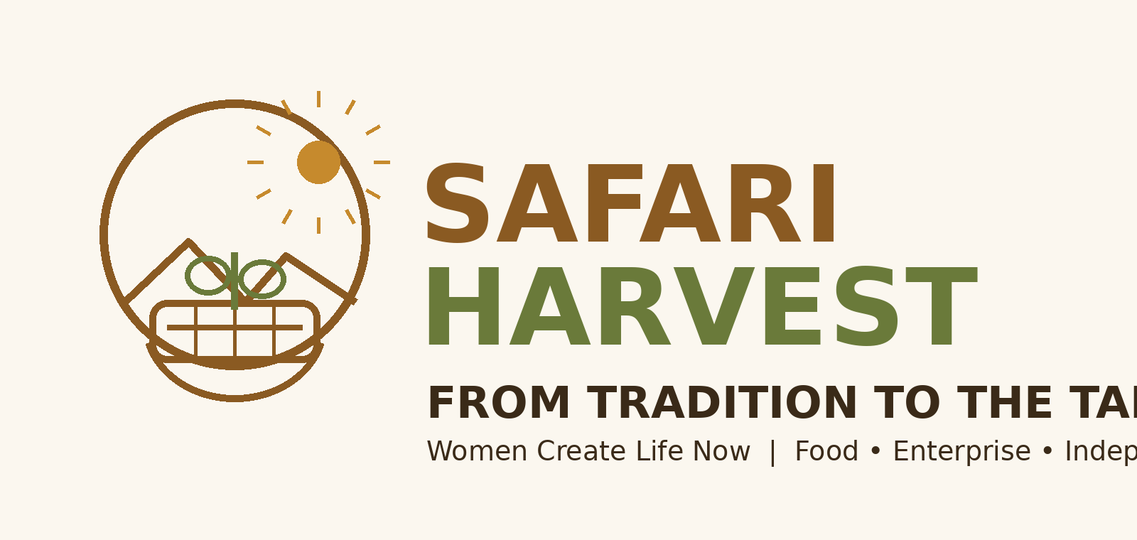 Safari Harvest draft logo